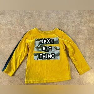 Garanimals Yellow Long Sleeve Tee with Camouflage Print